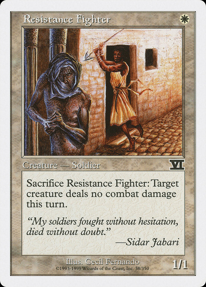Resistance Fighter [Classic Sixth Edition] | Black Swamp Games