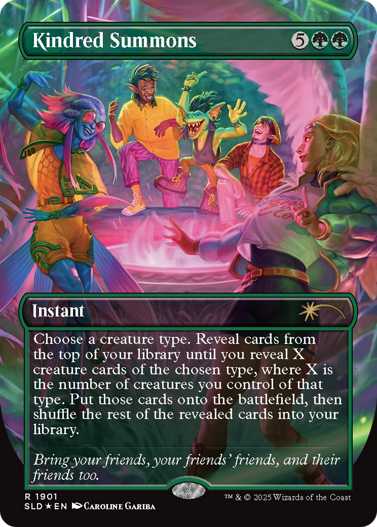 Kindred Summons (Double Rainbow Foil) [Secret Lair Drop Series] | Black Swamp Games