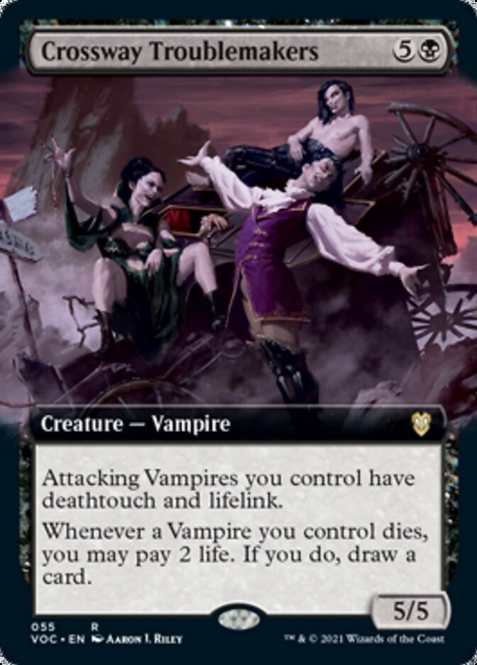 Crossway Troublemakers (Extended Art) [Innistrad: Crimson Vow Commander] | Black Swamp Games