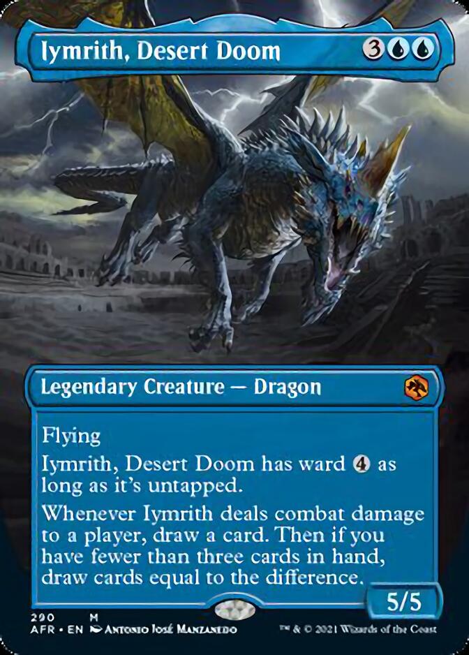 Iymrith, Desert Doom (Borderless Alternate Art) [Dungeons & Dragons: Adventures in the Forgotten Realms] | Black Swamp Games