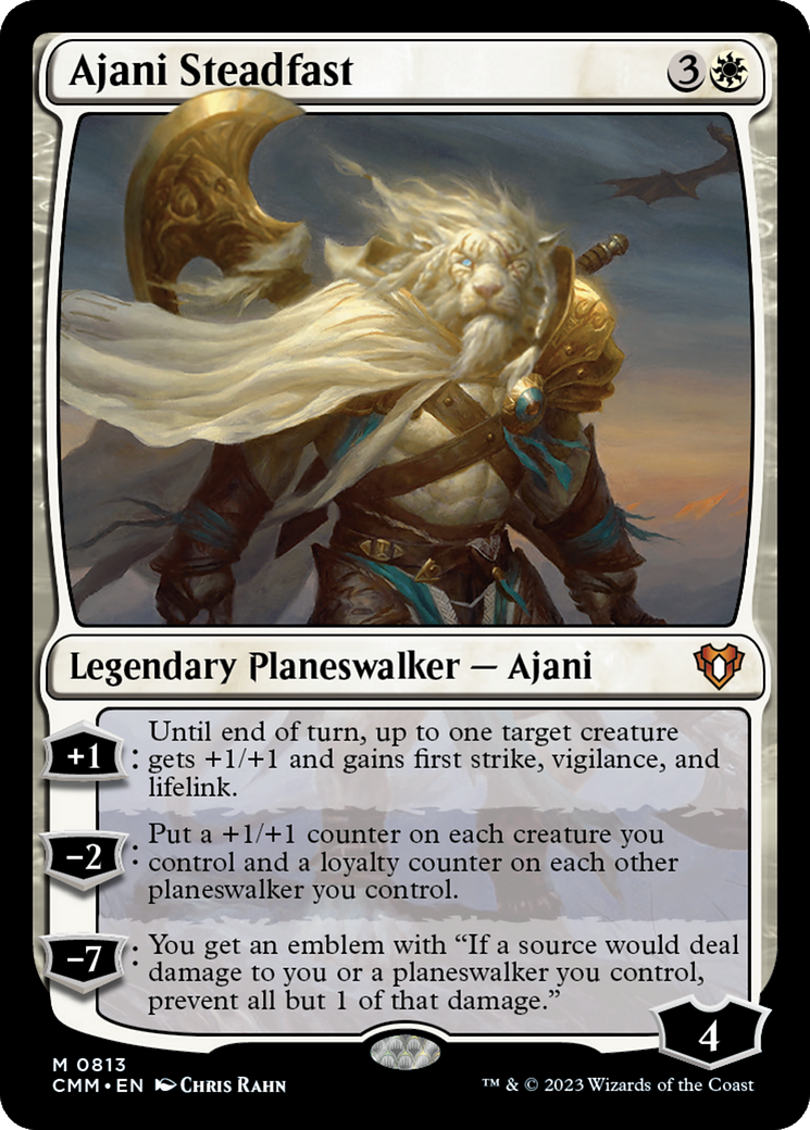 Ajani Steadfast [Commander Masters] | Black Swamp Games