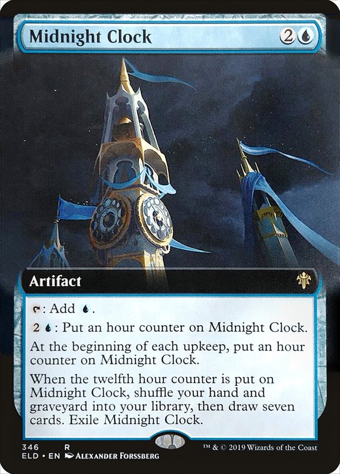 Midnight Clock (Extended Art) [Throne of Eldraine] | Black Swamp Games