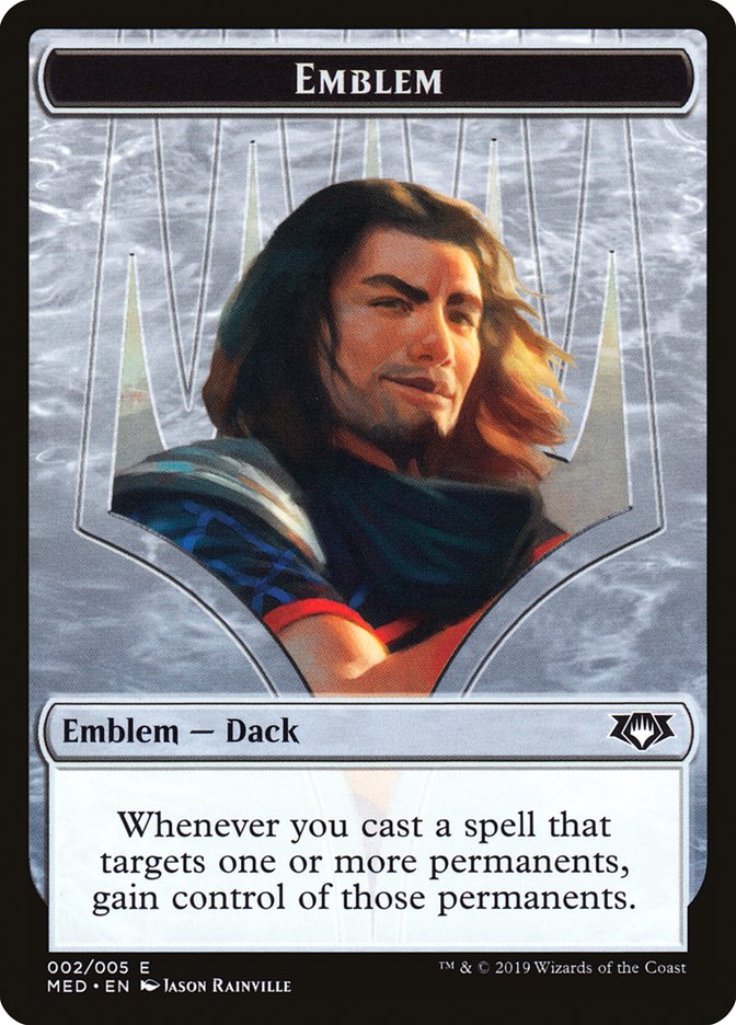 Dack Fayden Emblem [Mythic Edition Tokens] | Black Swamp Games