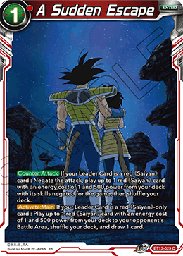 A Sudden Escape (Common) (BT13-029) [Supreme Rivalry] | Black Swamp Games
