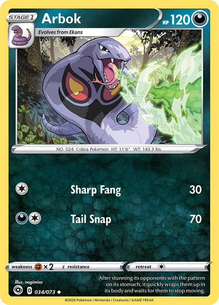 Arbok (034/073) [Sword & Shield: Champion's Path] | Black Swamp Games