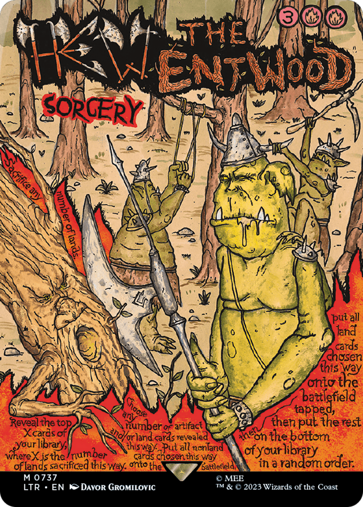 Hew the Entwood (Borderless Poster) [The Lord of the Rings: Tales of Middle-Earth] | Black Swamp Games