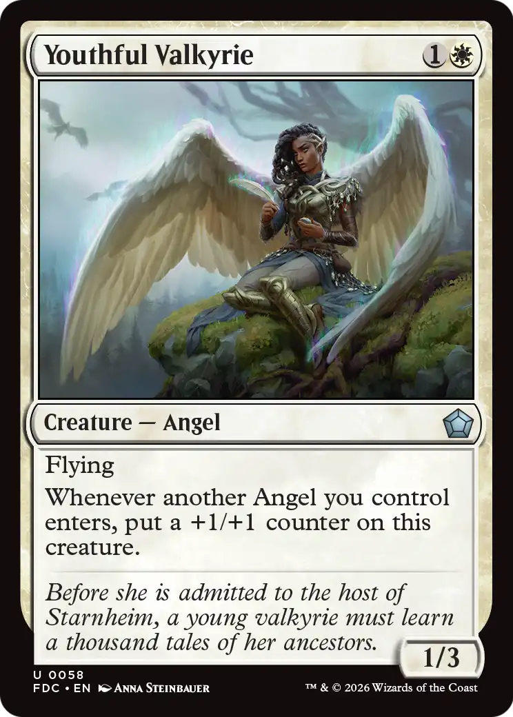 Youthful Valkyrie [Foundations Commander] | Black Swamp Games