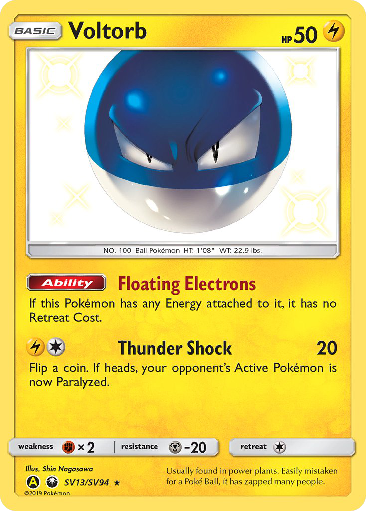Voltorb (SV13/SV94) [Sun & Moon: Hidden Fates - Shiny Vault] | Black Swamp Games