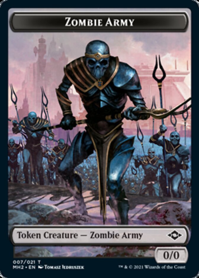 Clue (14) // Zombie Army Double-Sided Token [Modern Horizons 2 Tokens] | Black Swamp Games