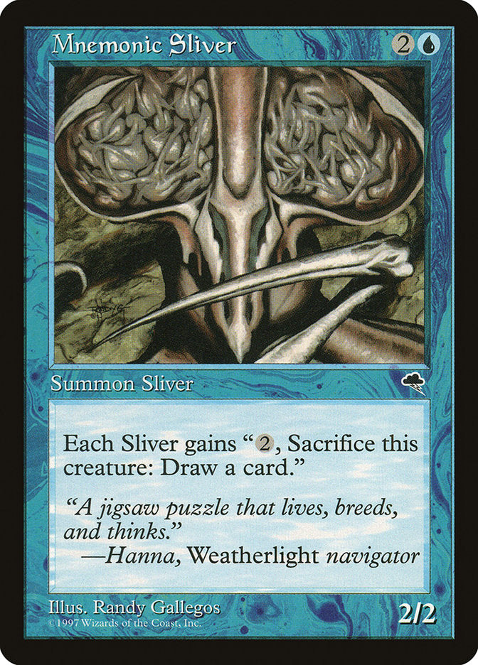 Mnemonic Sliver [Tempest] | Black Swamp Games