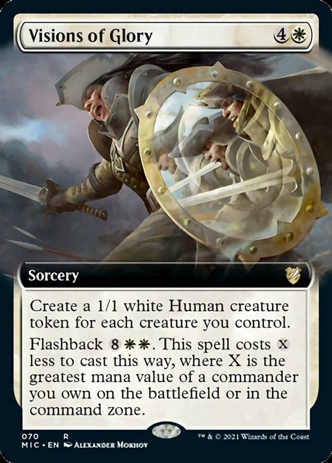 Visions of Glory (Extended Art) [Innistrad: Midnight Hunt Commander] | Black Swamp Games
