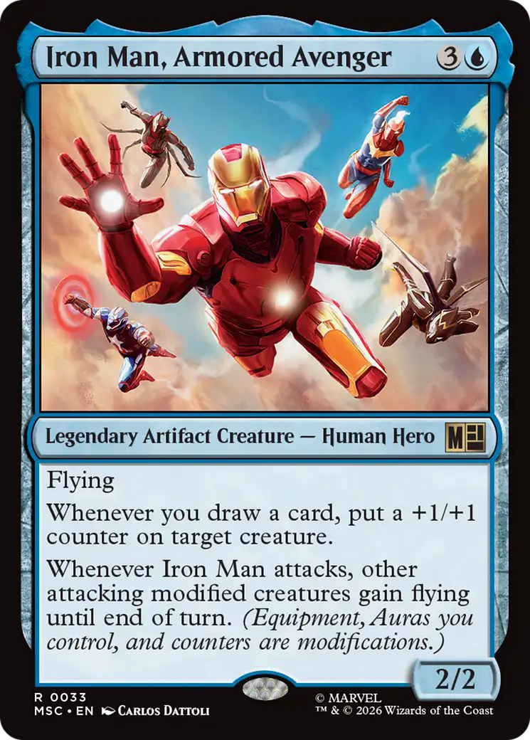 Iron Man, Armored Avenger (Surge Foil) [Marvel Super Heroes Commander] | Black Swamp Games