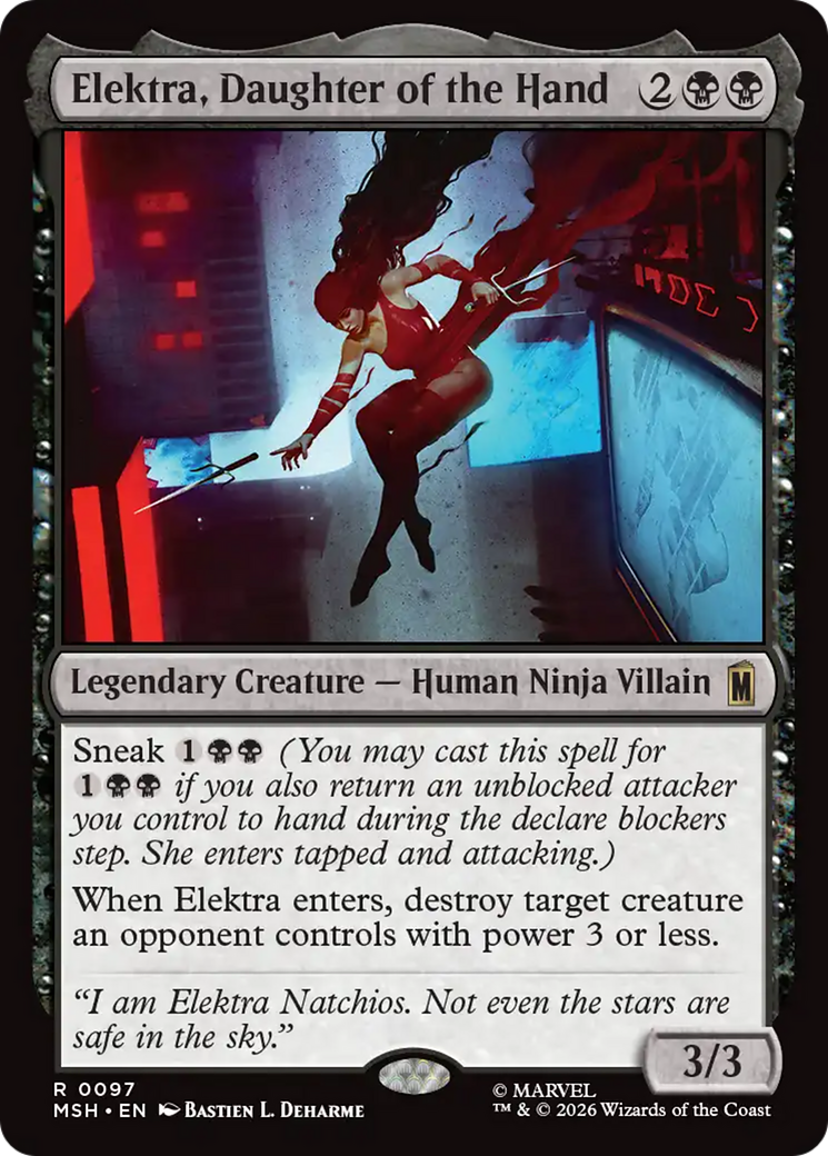 Elektra, Daughter of the Hand [Marvel Super Heroes] | Black Swamp Games