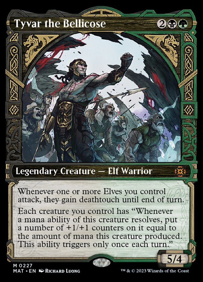 Tyvar the Bellicose (Showcase Halo Foil) [March of the Machine: The Aftermath] | Black Swamp Games