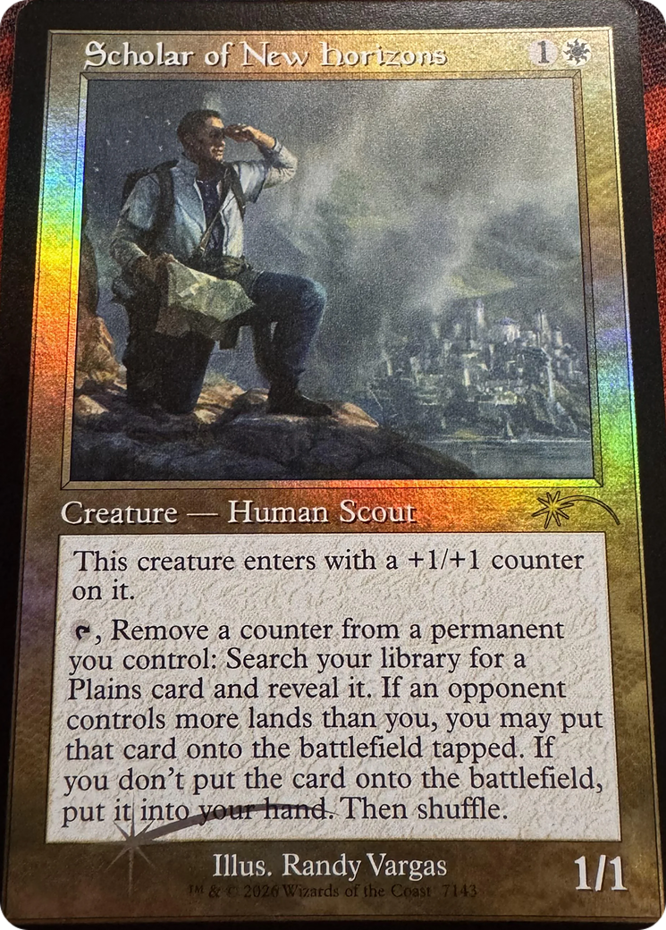 Scholar of New Horizons (Retro Frame) [Secret Lair Drop Series] | Black Swamp Games