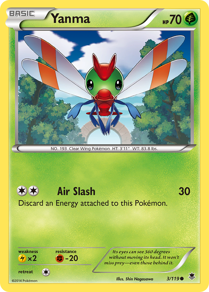 Yanma (3/119) [XY: Phantom Forces] | Black Swamp Games