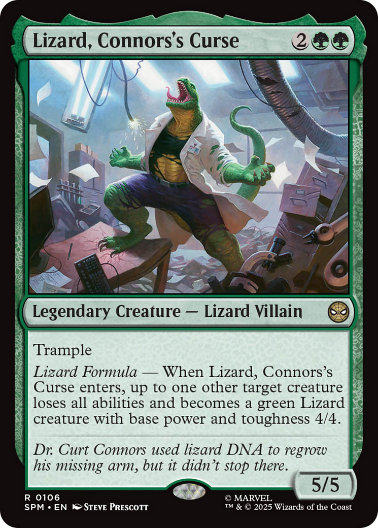 Lizard, Connors's Curse [Marvel's Spider-Man] | Black Swamp Games