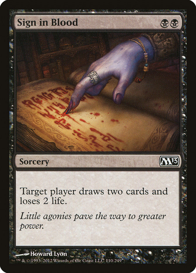 Sign in Blood [Magic 2013] | Black Swamp Games