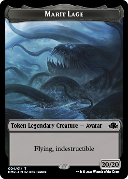 Elephant // Marit Lage Double-Sided Token [Dominaria Remastered Tokens] | Black Swamp Games