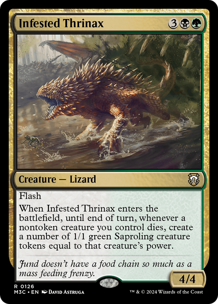 Infested Thrinax [Modern Horizons 3 Commander] | Black Swamp Games