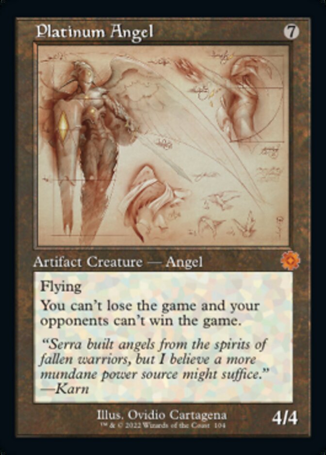 Platinum Angel (Retro Schematic) [The Brothers' War Retro Artifacts] | Black Swamp Games