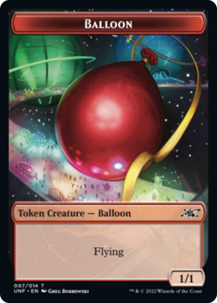 Squirrel // Balloon Double-Sided Token [Unfinity Tokens] | Black Swamp Games