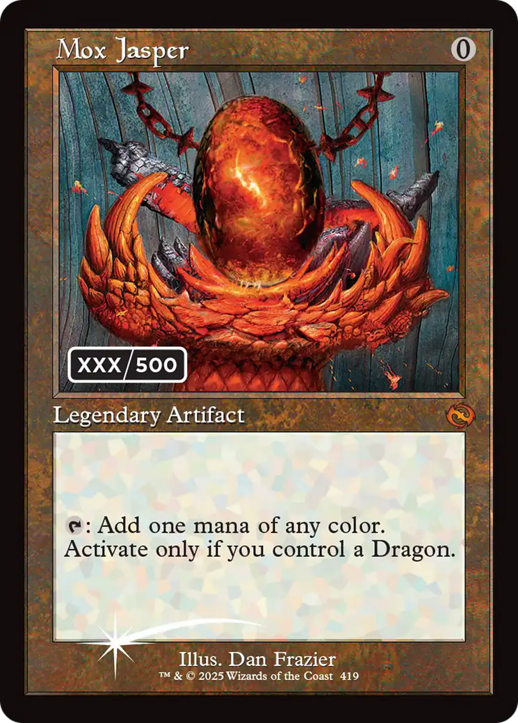 Mox Jasper (Serial Numbered) [Tarkir: Dragonstorm] | Black Swamp Games