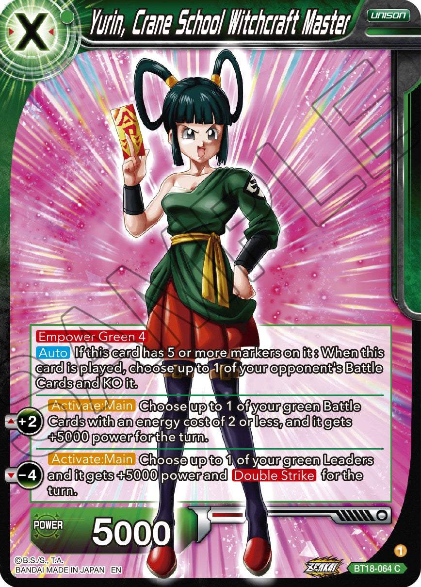 Yurin, Crane School Witchcraft Master (BT18-064) [Dawn of the Z-Legends] | Black Swamp Games