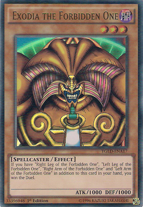 Exodia the Forbidden One [YGLD-ENA17] Ultra Rare | Black Swamp Games