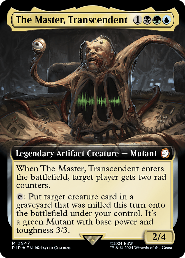 The Master, Transcendent (Extended Art) (Surge Foil) [Fallout] | Black Swamp Games