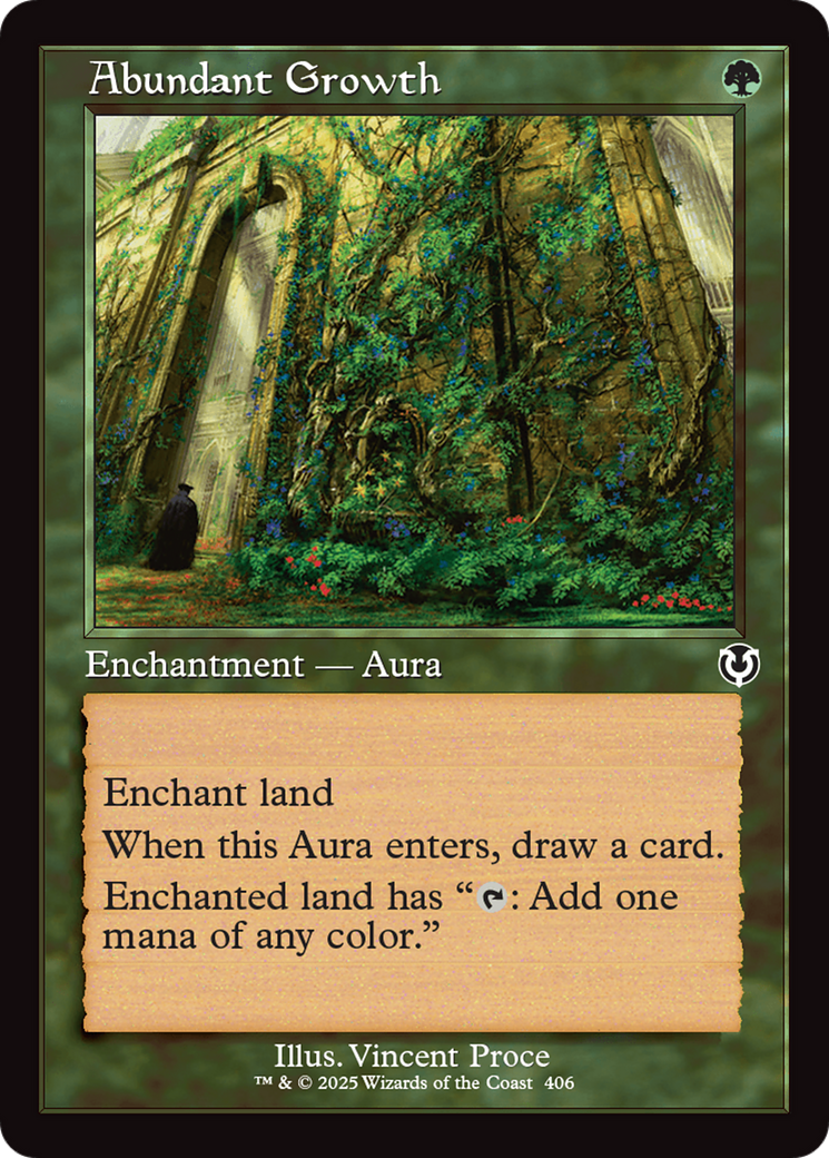 Abundant Growth (Retro Frame) [Innistrad Remastered] | Black Swamp Games