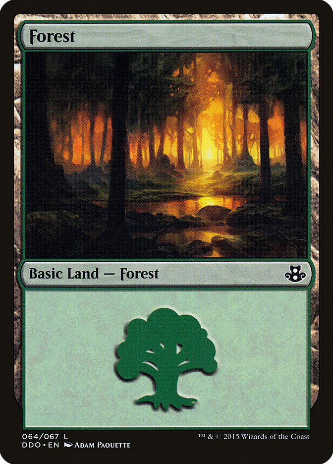 Forest (64) [Duel Decks: Elspeth vs. Kiora] | Black Swamp Games