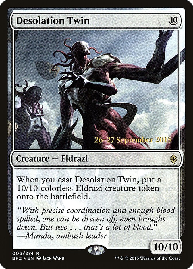 Desolation Twin [Battle for Zendikar Prerelease Promos] | Black Swamp Games