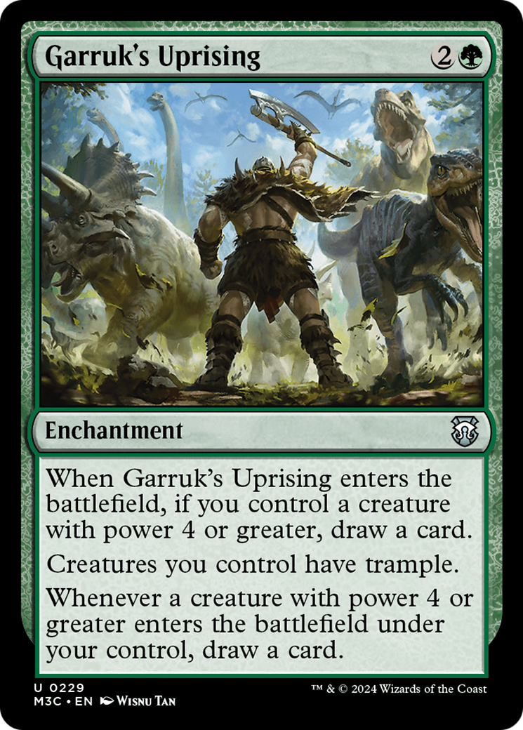 Garruk's Uprising (Ripple Foil) [Modern Horizons 3 Commander] | Black Swamp Games