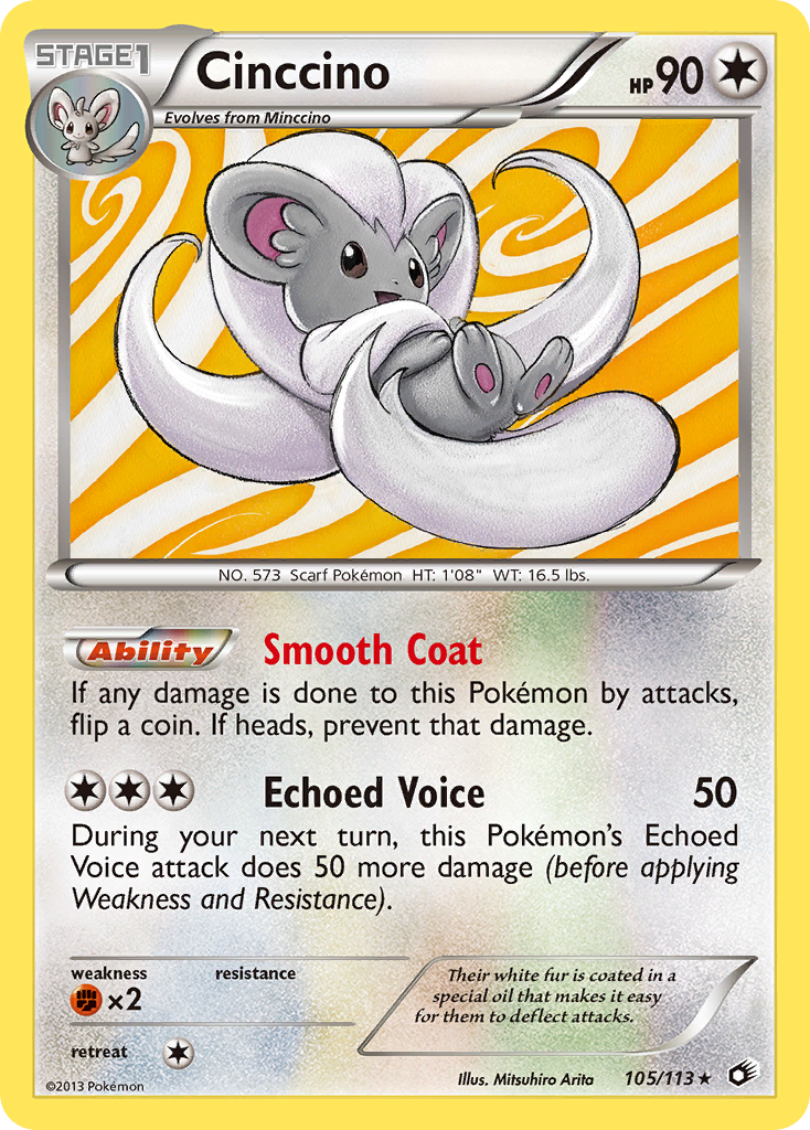 Cinccino (105/113) [Black & White: Legendary Treasures] | Black Swamp Games