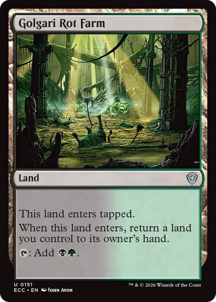 Golgari Rot Farm [Lorwyn Eclipsed Commander] | Black Swamp Games