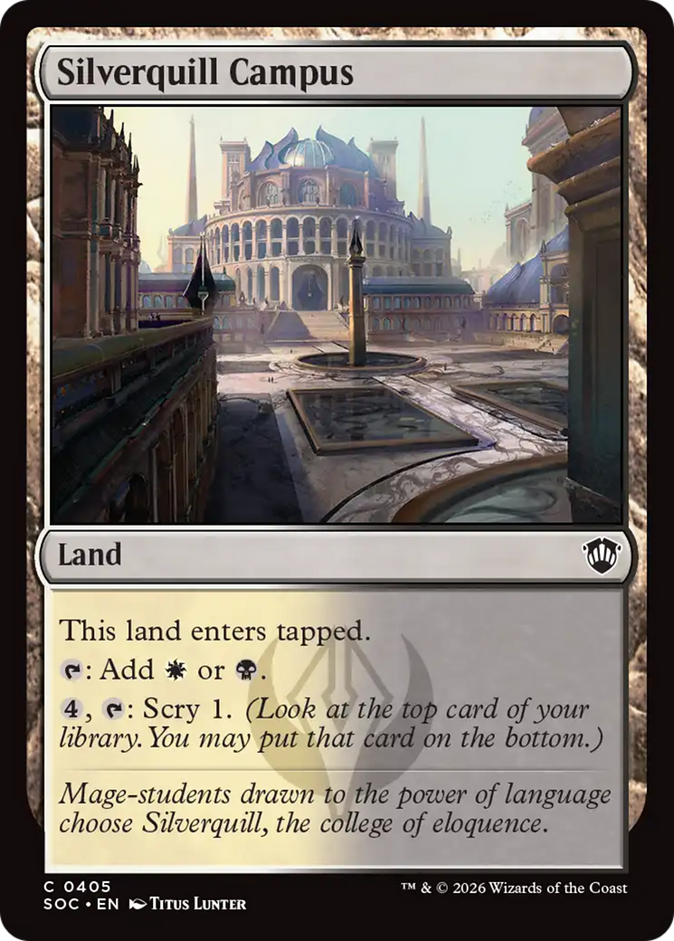 Silverquill Campus [Secrets of Strixhaven Commander] | Black Swamp Games