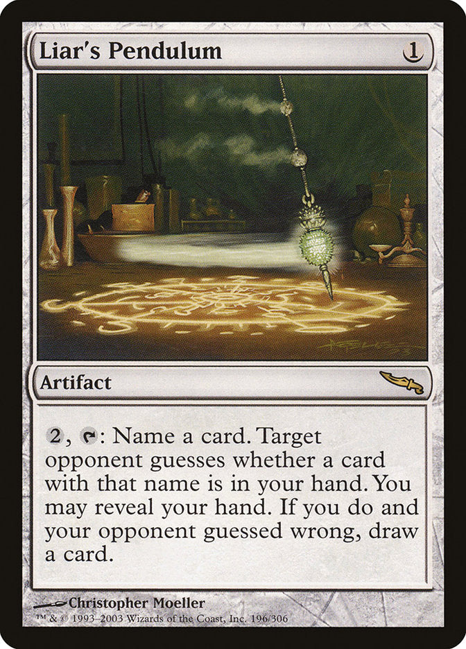 Liar's Pendulum [Mirrodin] | Black Swamp Games