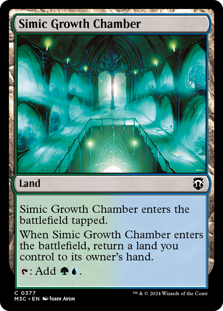 Simic Growth Chamber (Ripple Foil) [Modern Horizons 3 Commander] | Black Swamp Games