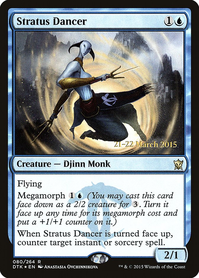 Stratus Dancer [Dragons of Tarkir Prerelease Promos] | Black Swamp Games