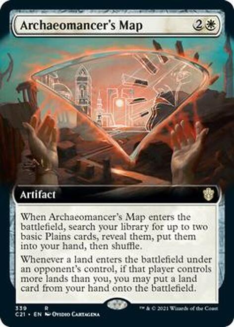 Archaeomancer's Map (Extended Art) [Commander 2021] | Black Swamp Games