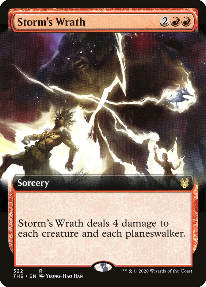 Storm's Wrath (Extended Art) [Theros Beyond Death] | Black Swamp Games