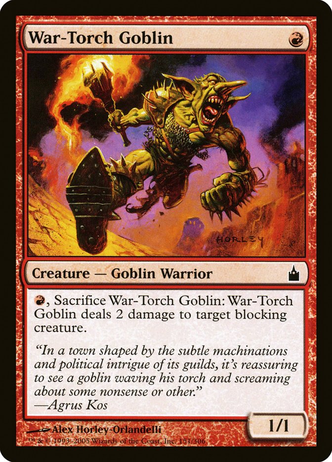 War-Torch Goblin [Ravnica: City of Guilds] | Black Swamp Games