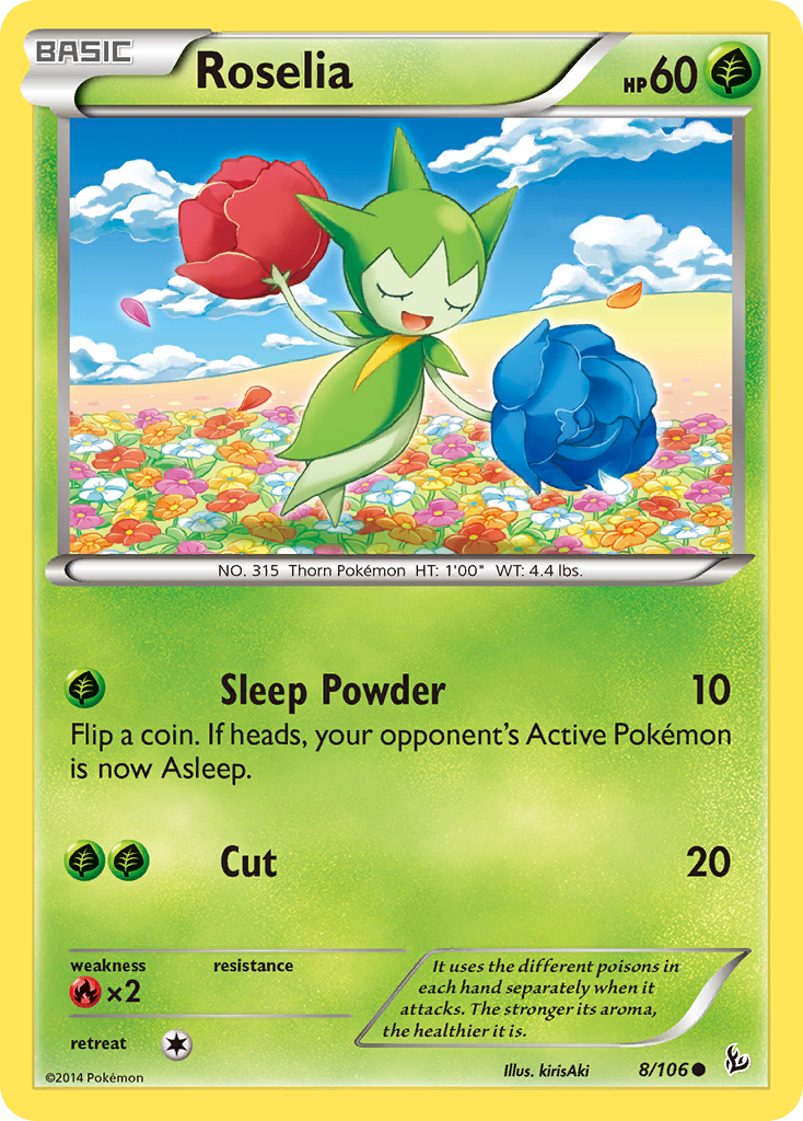 Roselia (8/106) [XY: Flashfire] | Black Swamp Games