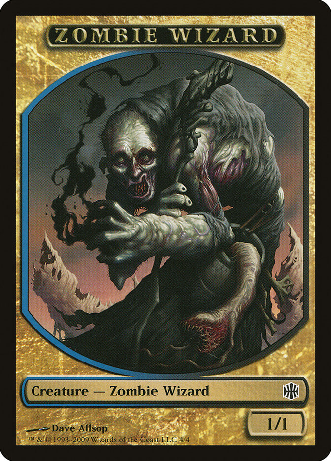 Zombie Wizard Token [Alara Reborn Tokens] | Black Swamp Games