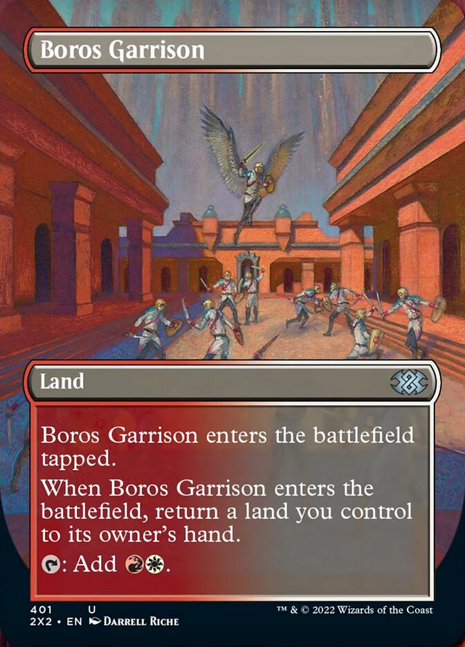 Boros Garrison (Borderless Alternate Art) [Double Masters 2022] | Black Swamp Games