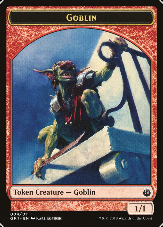 Weird // Goblin Double-Sided Token [Guilds of Ravnica Guild Kit Tokens] | Black Swamp Games