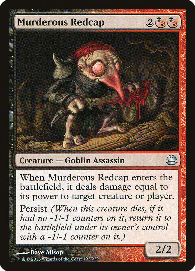 Murderous Redcap [Modern Masters] | Black Swamp Games