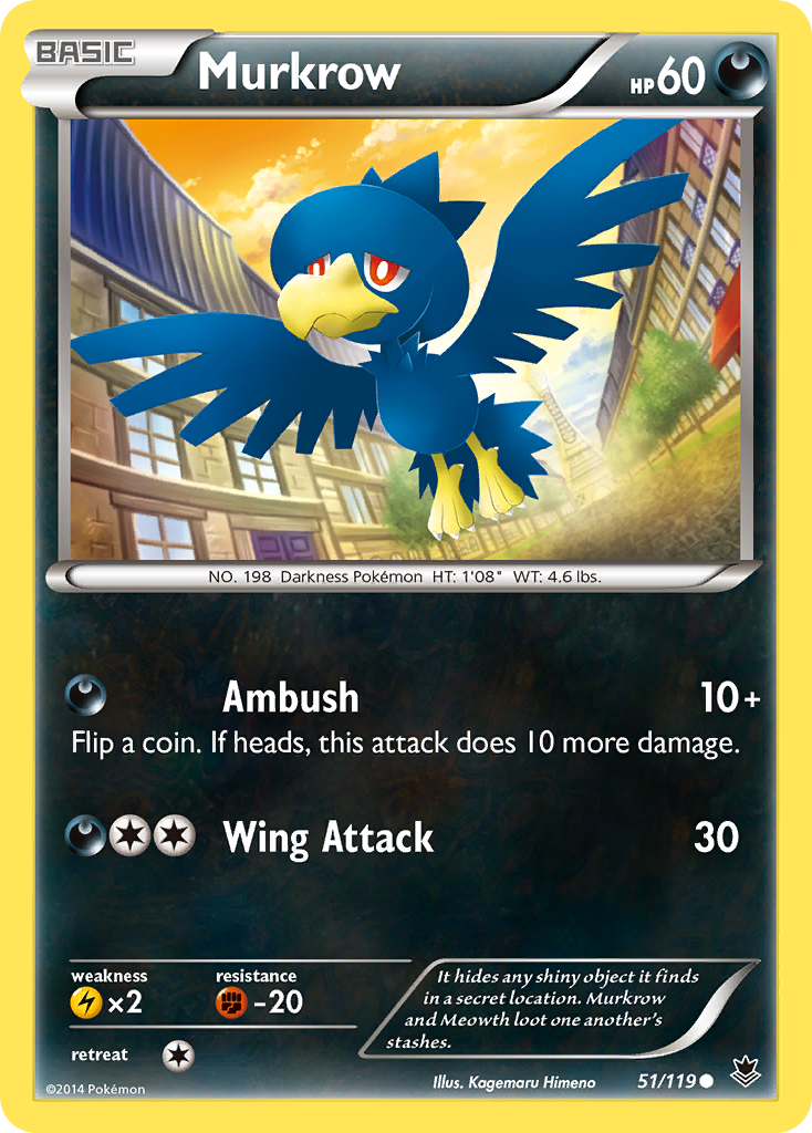 Murkrow (51/119) [XY: Phantom Forces] | Black Swamp Games