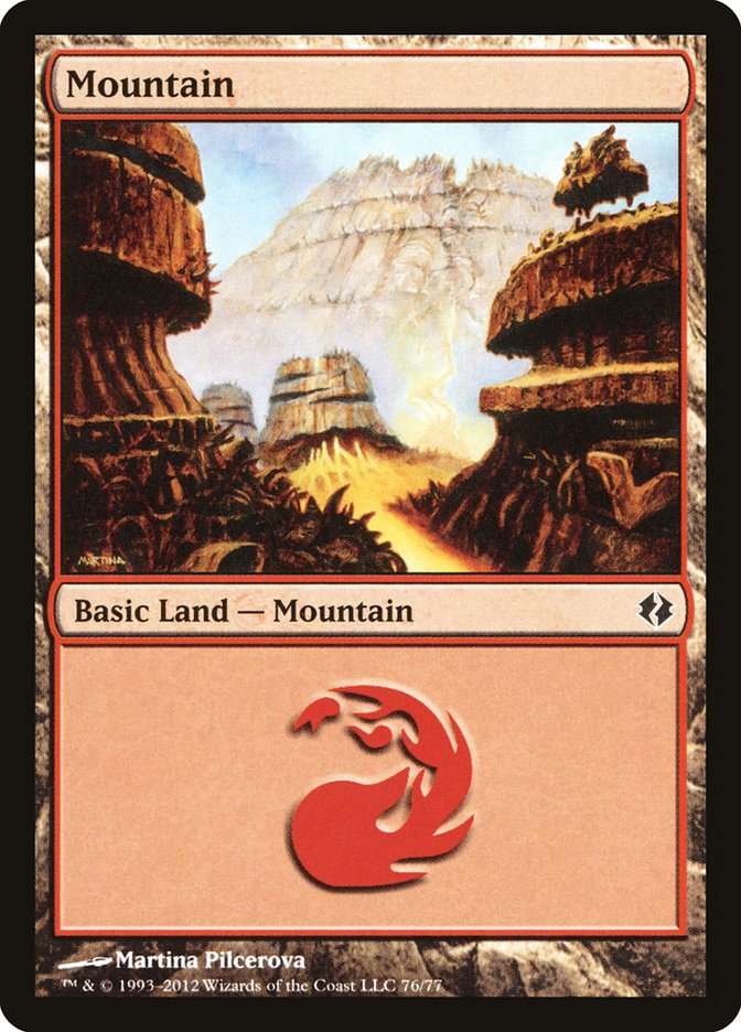 Mountain (76) [Duel Decks: Venser vs. Koth] | Black Swamp Games